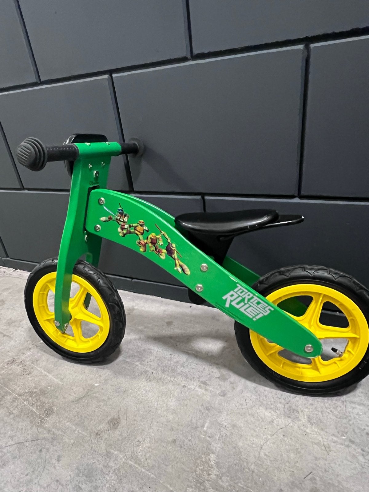Ninja Turtles Loopfiets - Groen/Geel, Ophalen, Gebruikt, Loopfiets