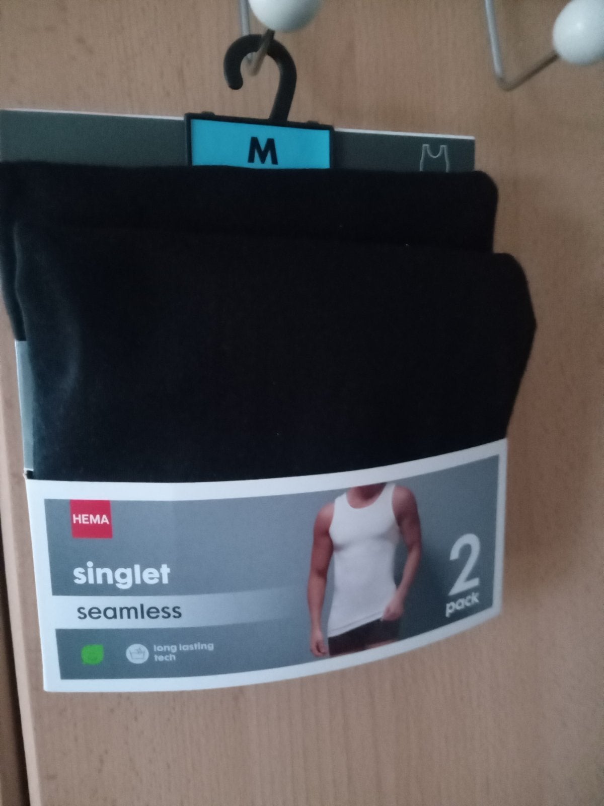 Hema Singlet Seamless Zwart - Maat M (2-pack), Ophalen of Verzenden, Zwart, Hemd