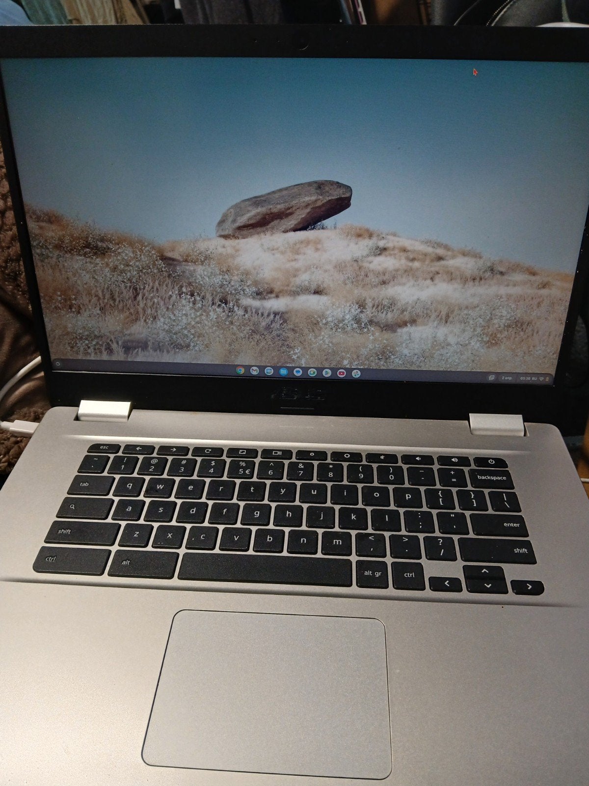 ASUS Chromebook C523 - Lichtgewicht en Efficiënt, 15 inch, Qwerty, ASUS, Ophalen of Verzenden