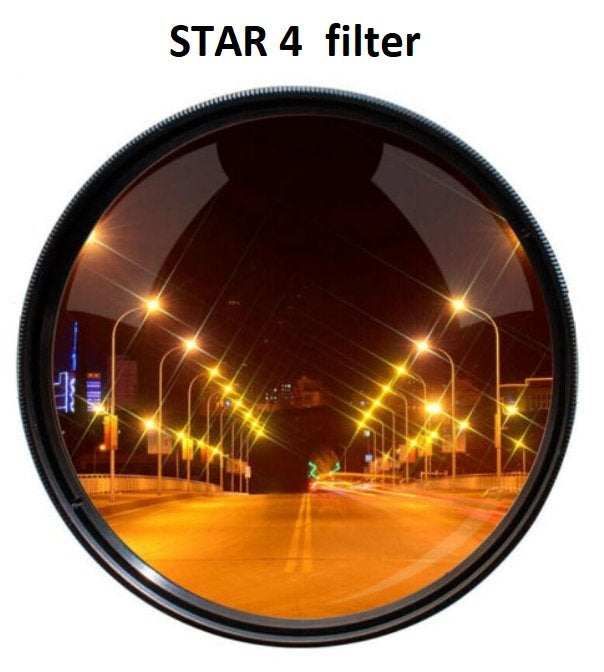 Star filter 4 starfilter 52 mm Canon Sony Nikon Pentax 52mm, Audio, Tv en Foto, Fotografie | Filters, Ophalen of Verzenden, Nieuw