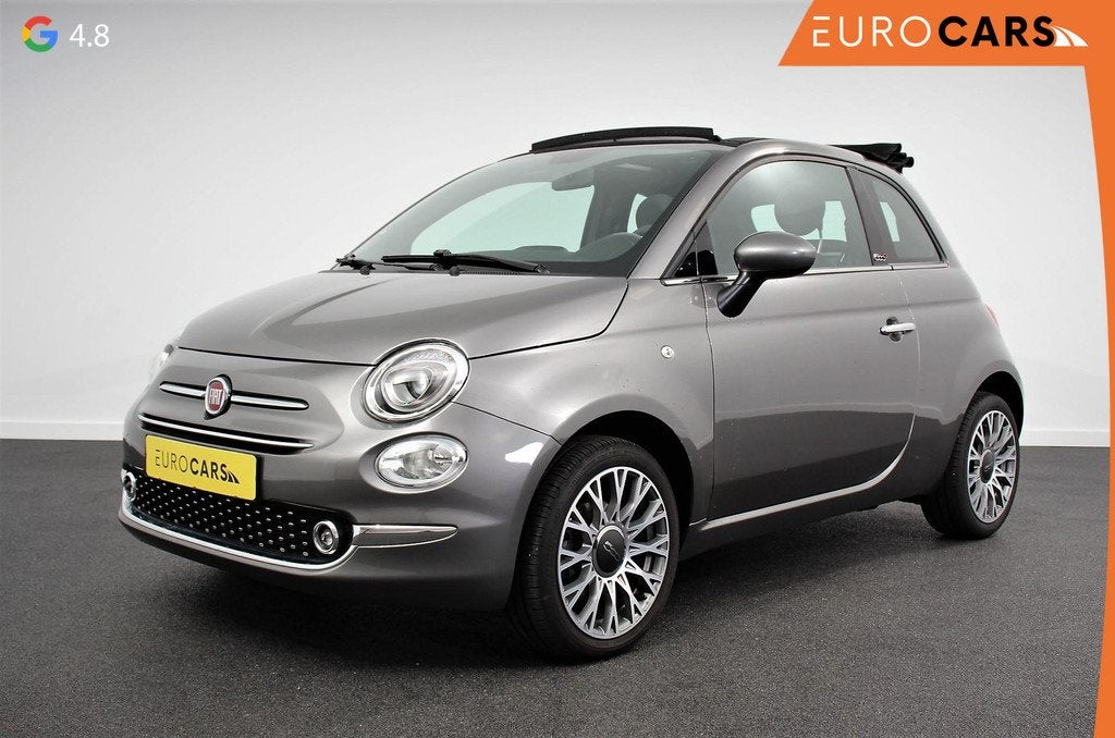 Fiat 500 C 1.0 Hybrid Star Plus Leder Navigatie Digitale Coc, Auto's, Voorwielaandrijving, Euro 6, Cabriolet, 4 stoelen