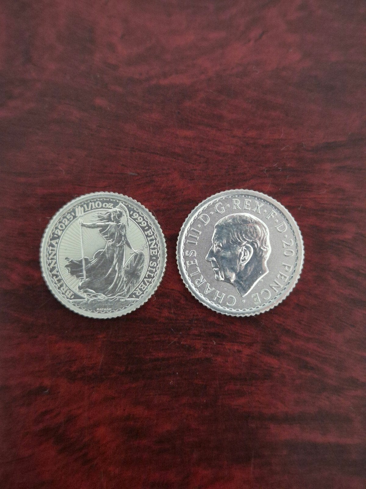 0.999 zilver 0,1 ounce x2 Britannia 2025 en 2026, Ophalen of Verzenden, Zilver