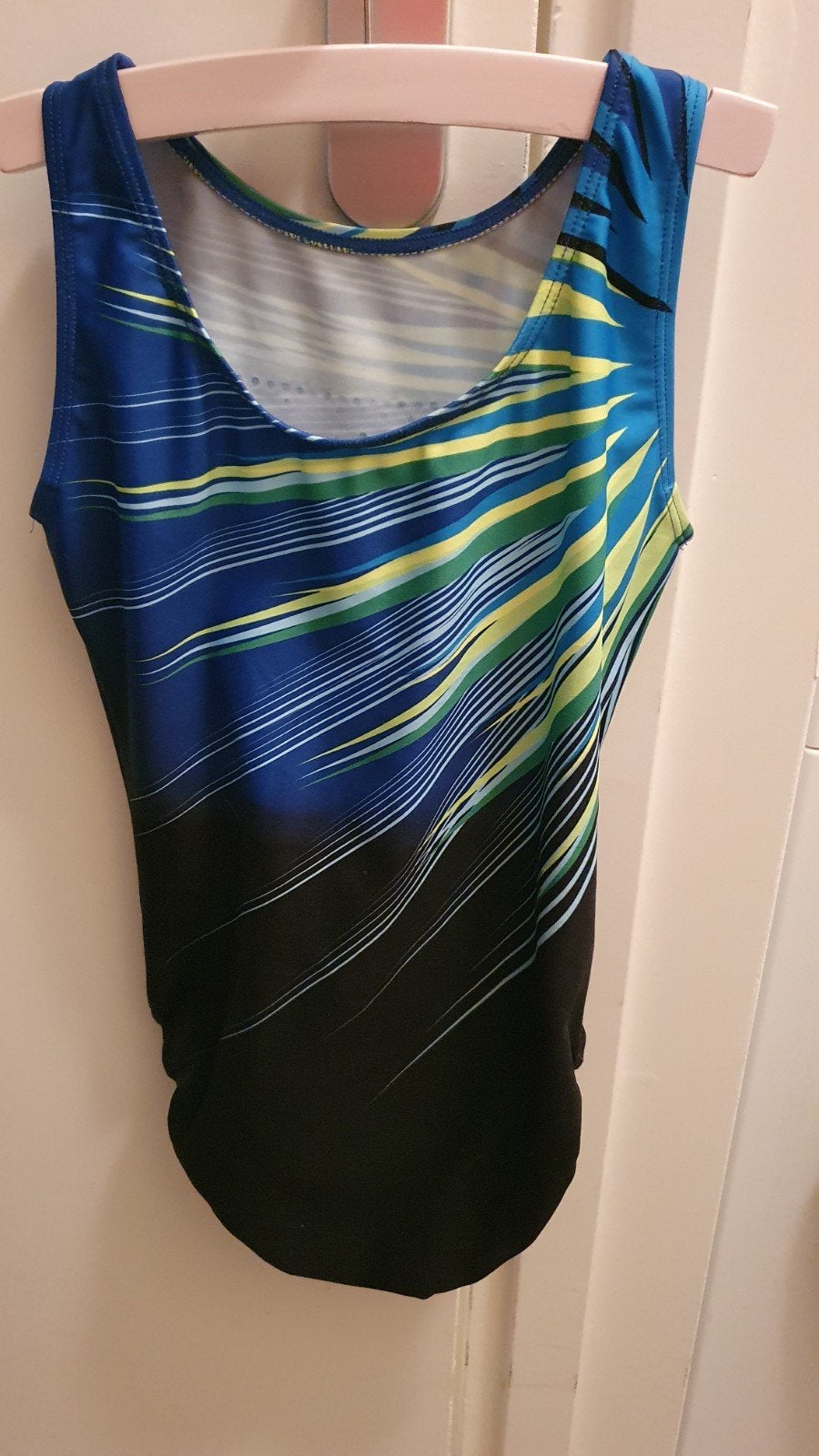 Turnpakje met glitters - Zo goed als nieuw, Ophalen of Verzenden, Zo goed als nieuw, Blauw, Turnpak(je)