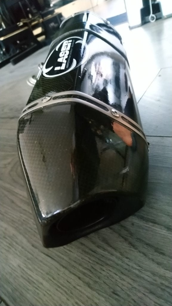 APRILIA TUONO RSV4 V4 LASER carbon titanium uitlaat demper, Ophalen of Verzenden