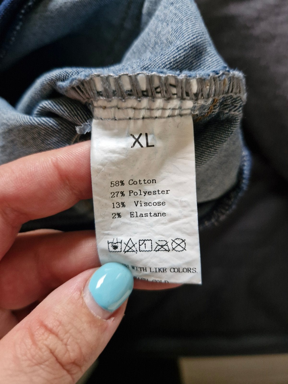 Blauwe zwangerschapsbroek met donkerblauwe band maat xl, Kleding | Dames, Positiekleding, Blauw, Maat 46/48 (XL) of groter, Onbekend