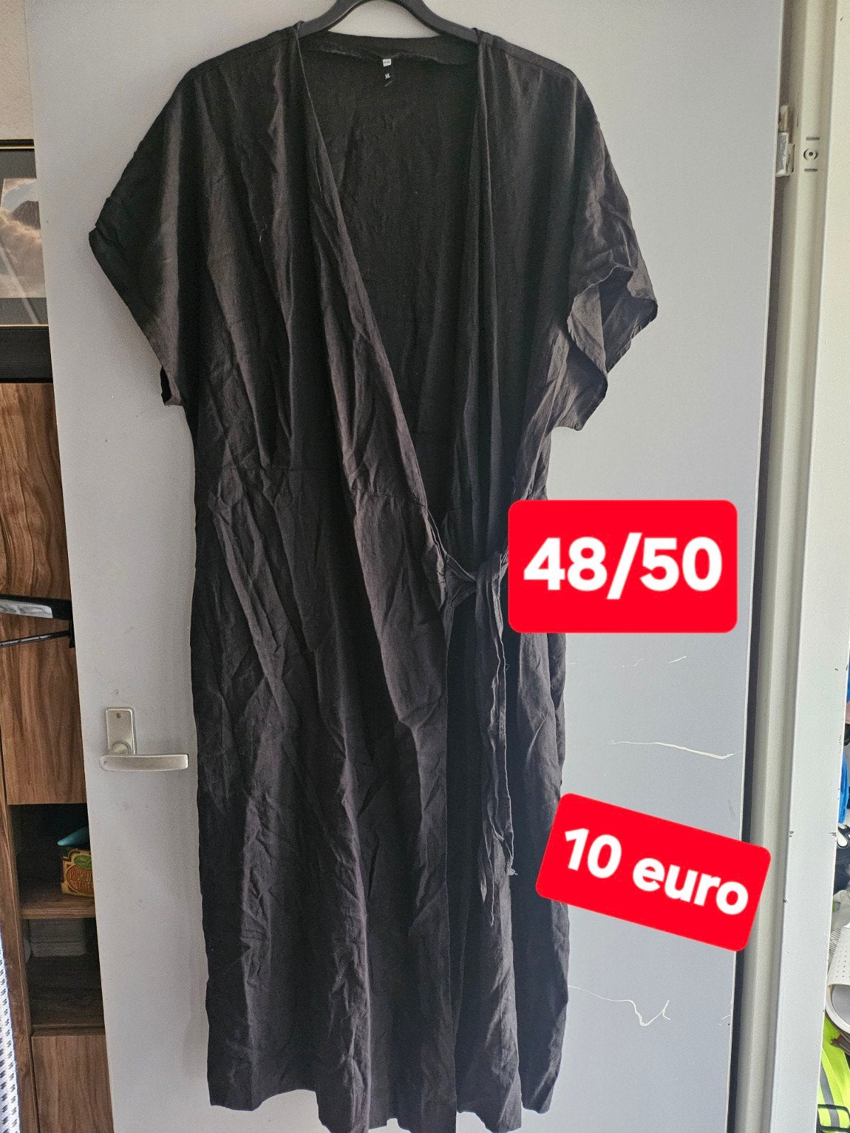 48/50, Kleding | Dames, Grote Maten, Ophalen of Verzenden, Zo goed als nieuw, Zwart, Broek of Spijkerbroek