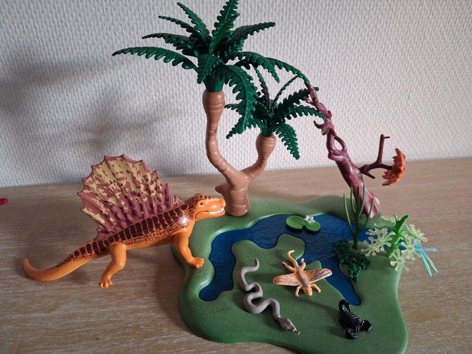 Playmobil dimetrodon met slang en libelle setnr 5235, Kinderen en Baby's, Speelgoed | Playmobil, Complete set, Overige typen, Ophalen of Verzenden