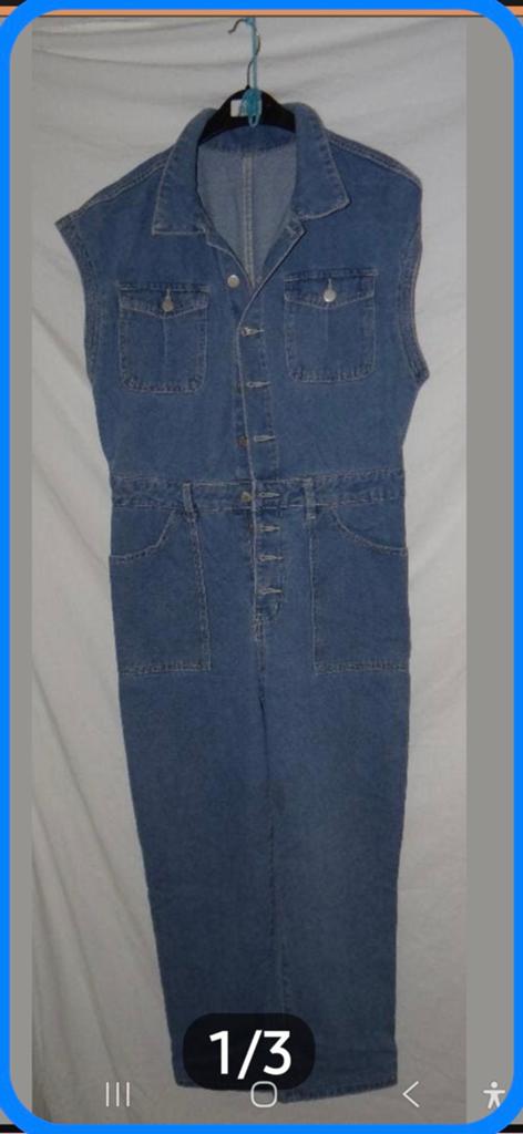 Shein spijker jumpsuit mouwloos maat L, Kleding | Dames, Jumpsuits, Blauw, Maat 42/44 (L), Ophalen of Verzenden, Zo goed als nieuw