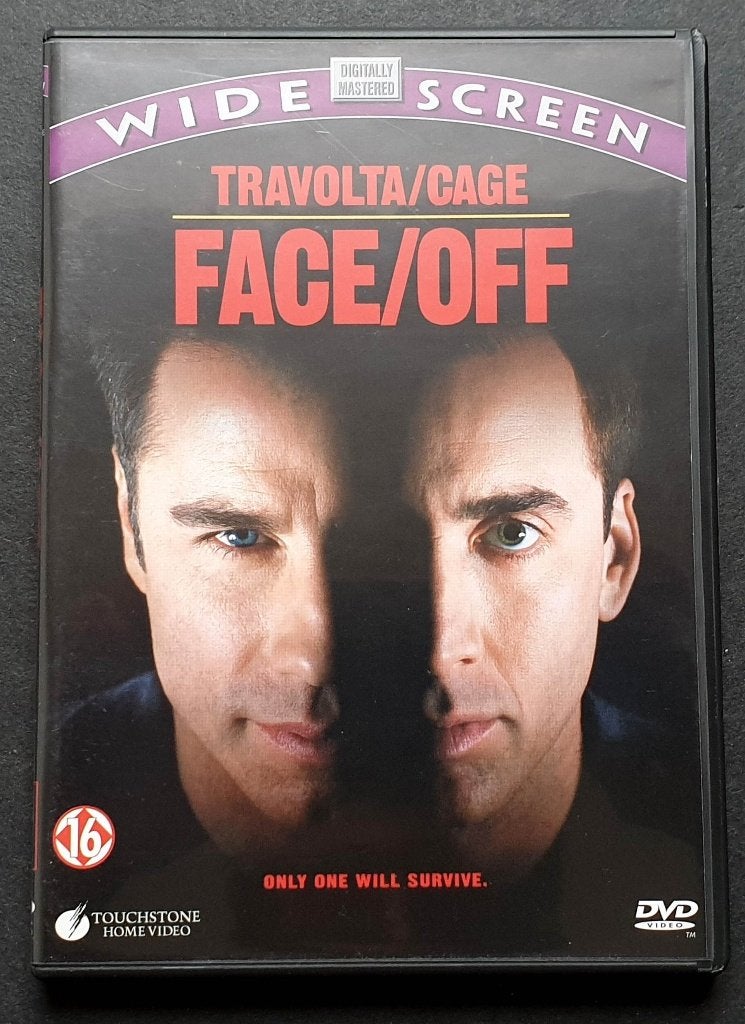 DVD Face/Off (John Travolta / Nicolas Cage), Vanaf 16 jaar, Frans, Actie, Zo goed als nieuw