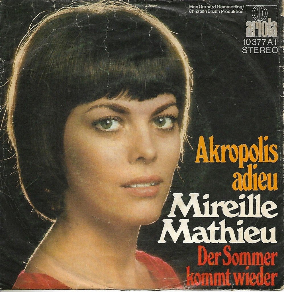 Mireille Mathieu - Akropolis adieu, Ophalen of Verzenden, Gebruikt, 7 inch, Pop