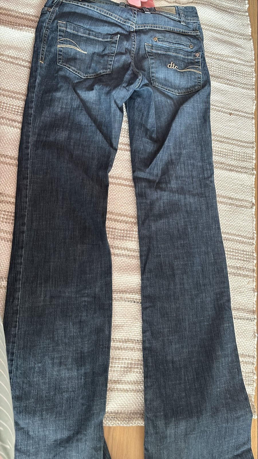 D.T.C. Jeans - Donkerblauwe spijkerbroek, Ophalen of Verzenden, Gedragen, Blauw, Overige jeansmaten