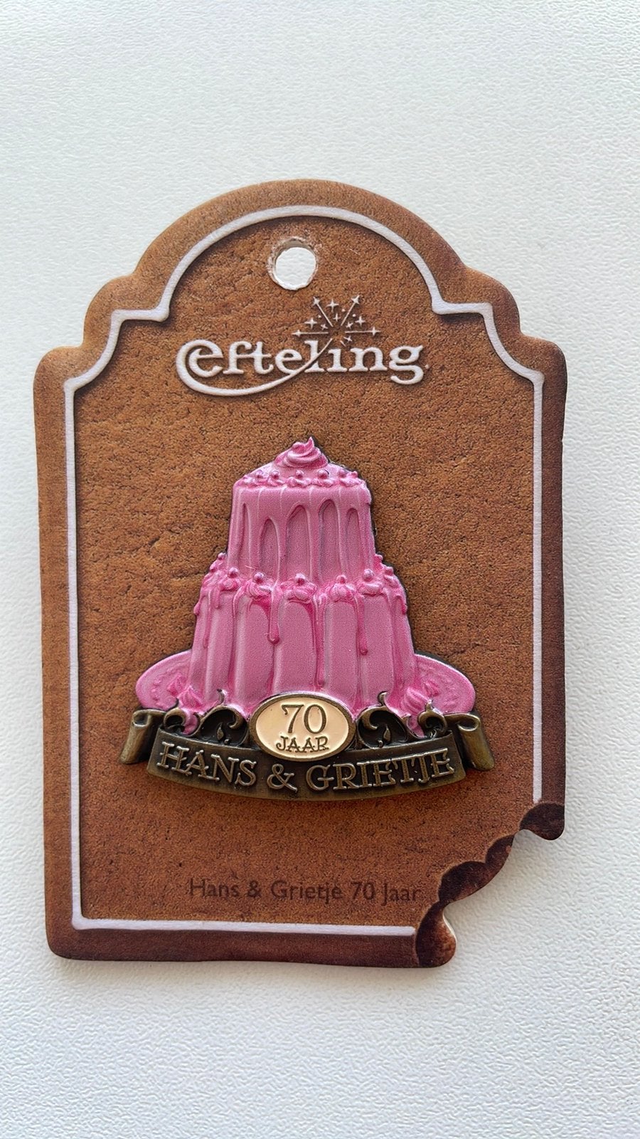 Efteling pin Hans en Grietje EPP 488 op kaartje, Verzamelen, Ophalen of Verzenden, Nieuw, Button of Speldje