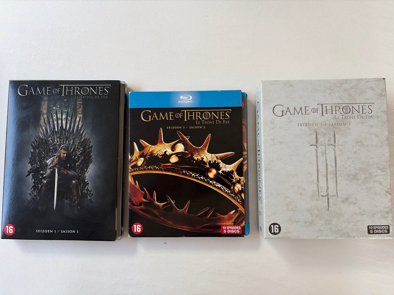 Game of Thrones Seizoenen 1 (DVD) 2 en 3 Blu-ray Boxset, Vanaf 16 jaar, Seizoen 1, Nederlands, Science Fiction en Fantasy