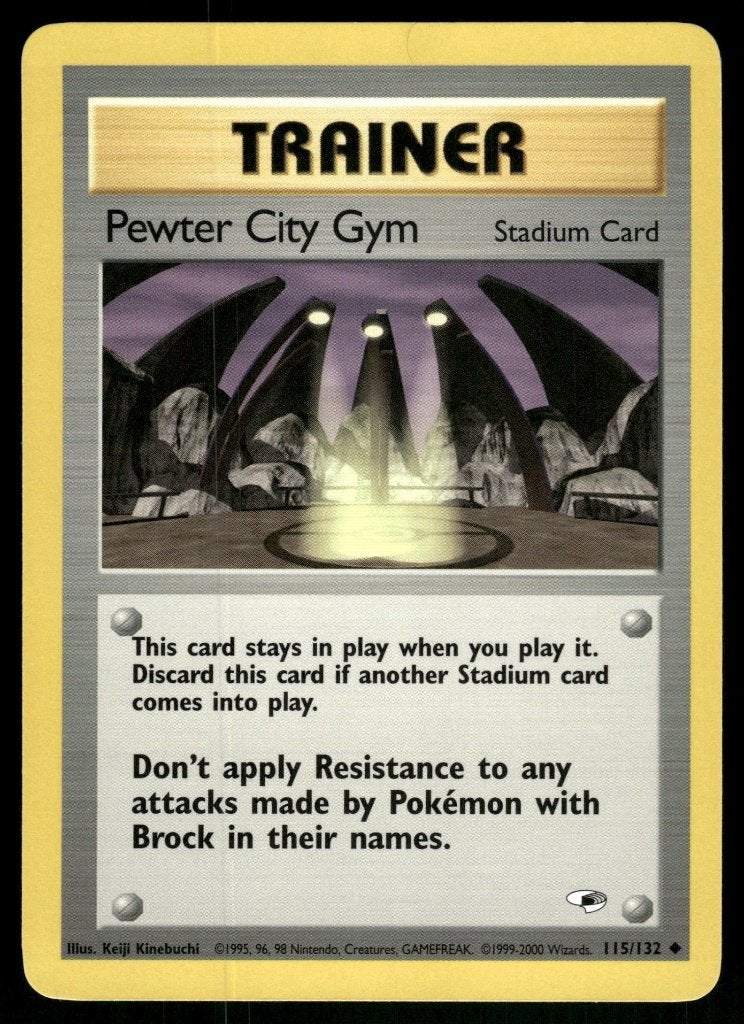 Pewter City Gym 115/132 - Gym Heroes (NM), Verzenden, Gebruikt