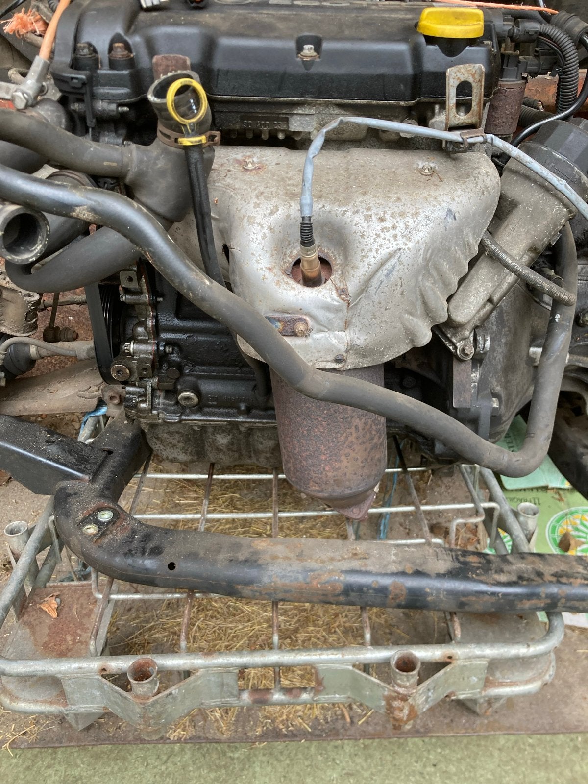 Opel Corsa 1.2 16V Motor, Bak en Subframe (zonder kat), Auto-onderdelen, Motor en Toebehoren, Ophalen of Verzenden, Gebruikt, Opel