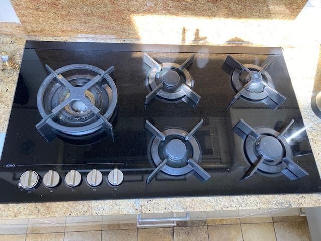 Keurig en prima functionerende ATAG inbouw gasplaat 5 pits, Ophalen, Gebruikt, Inbouw, Gas