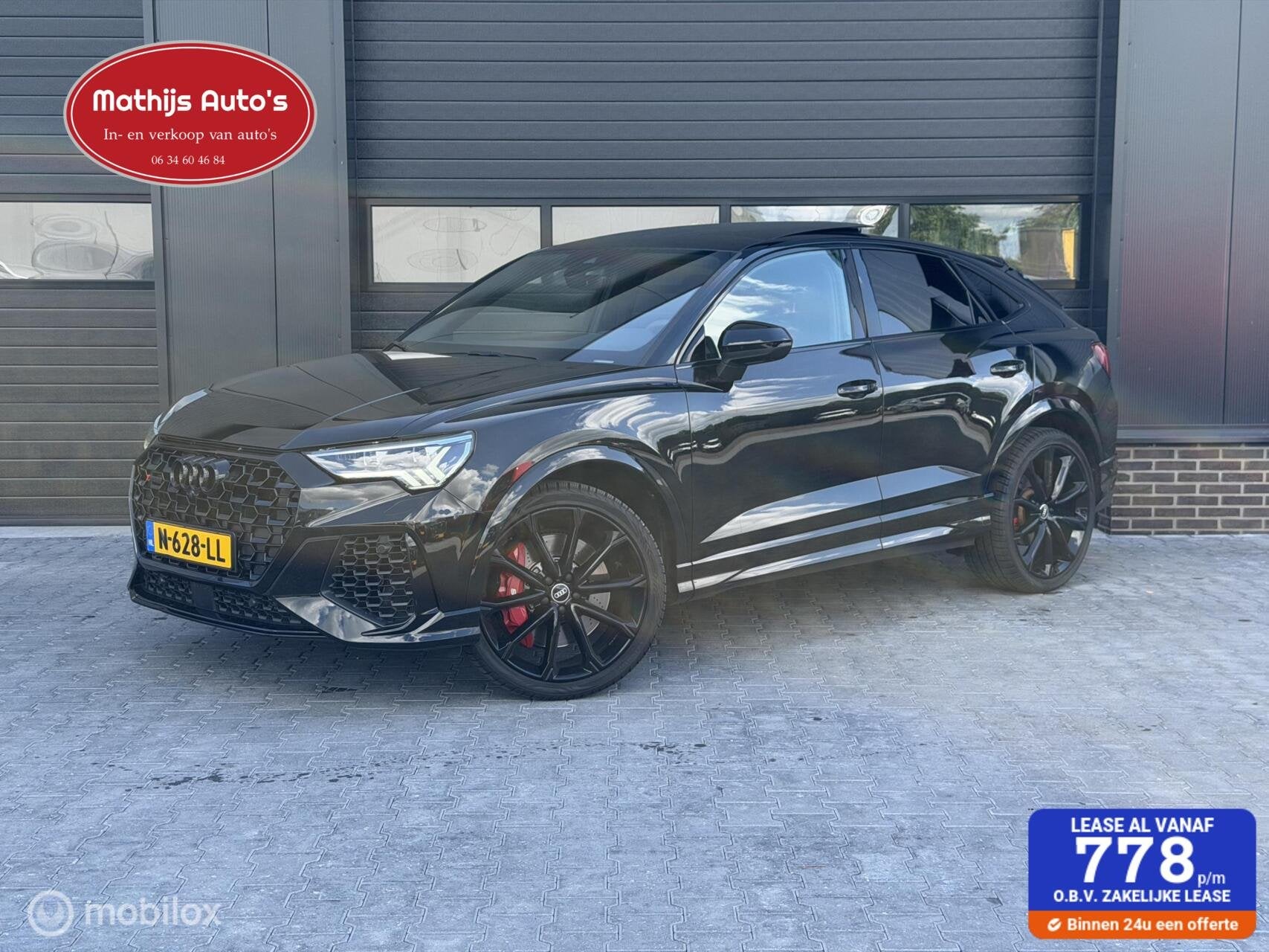 Audi RS Q3 RS Q3 2.5 TFSI Pano Sonos RS stoelen ACC Alcantar, Auto's, Automaat, Euro 6, 1675 kg, Zwart
