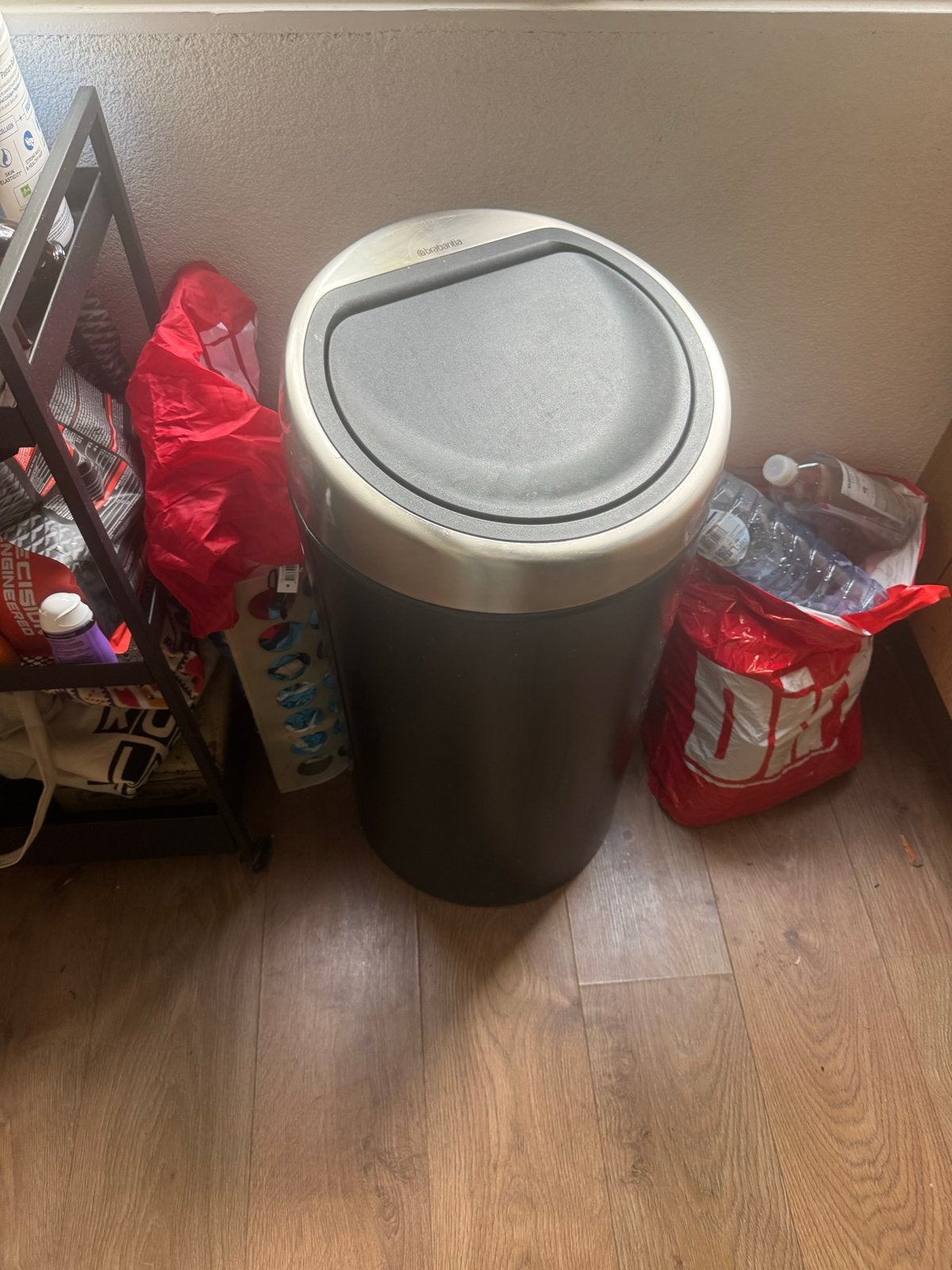 Brabantia prullenbak met twee vakken, Ophalen, 50 – 75, Gebruikt, Metaal