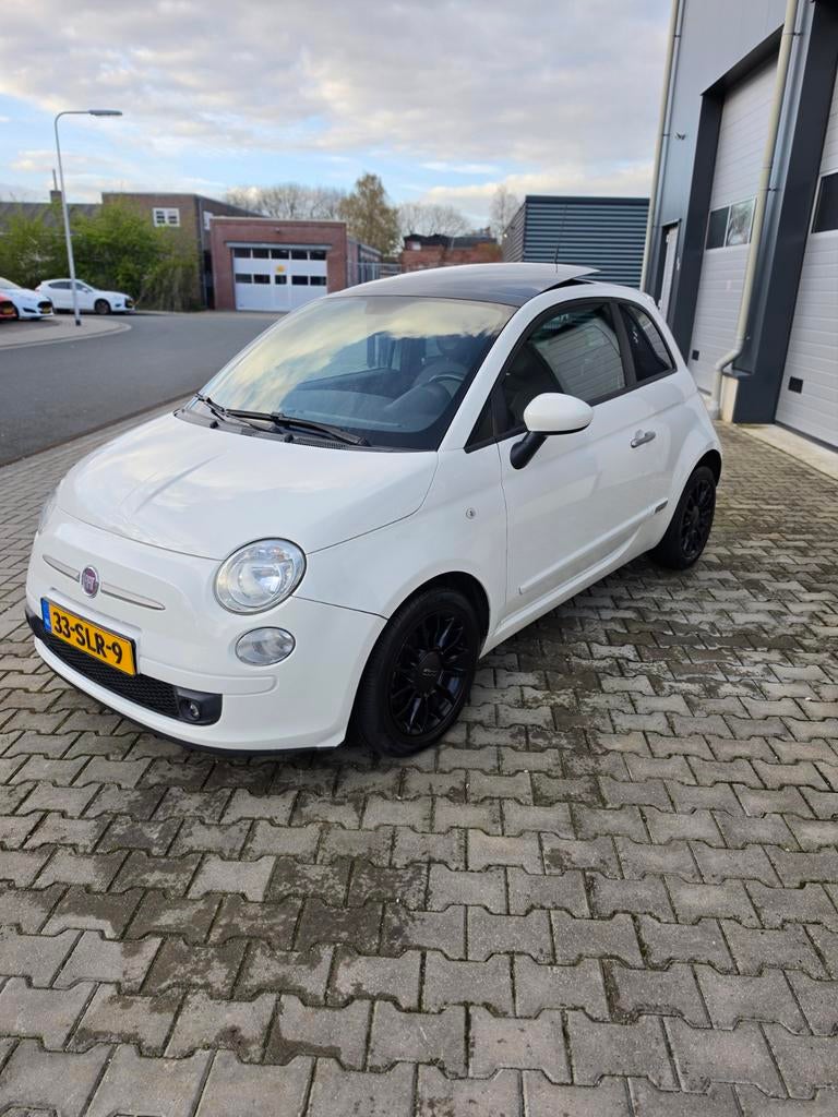 Fiat 500 0.9 T Twinair turbo Stop en Start | Pano | Automaat, Auto's, Leder en Stof, Wit, Origineel Nederlands, Bedrijf