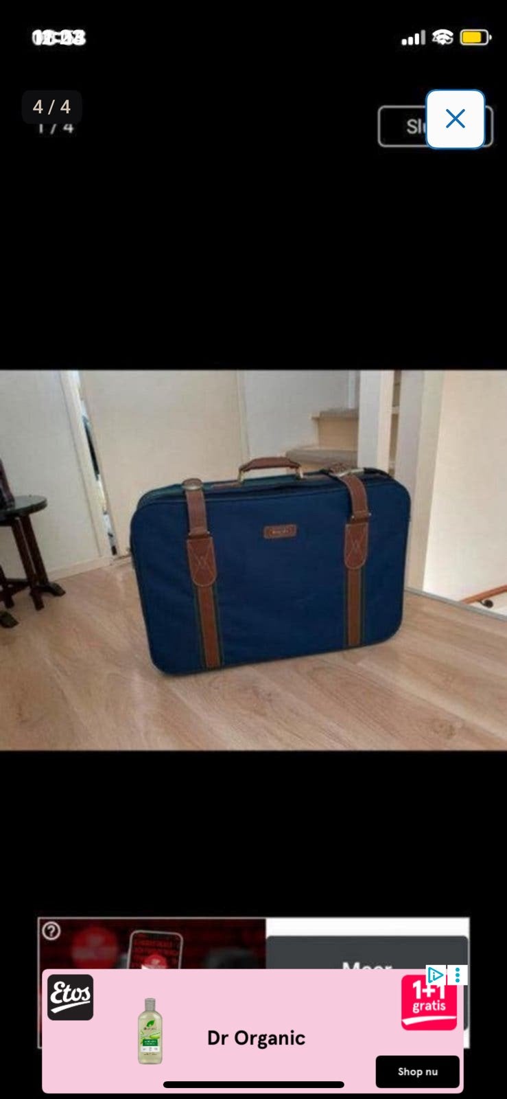 Delsey koffer op wieltjes blauw zoals opde eerste foto, Wieltjes, Hard kunststof, Ophalen of Verzenden, Zo goed als nieuw