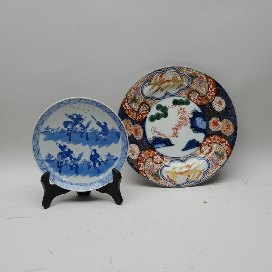 Chinese schotel en 18e-eeuwse Japanse Imari schotel, Ophalen of Verzenden