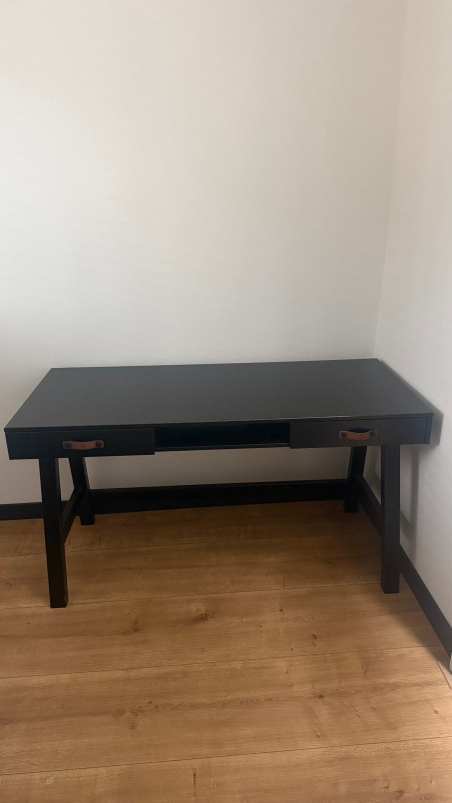 Woood bureau grenen zwart, Ophalen of Verzenden, Zo goed als nieuw