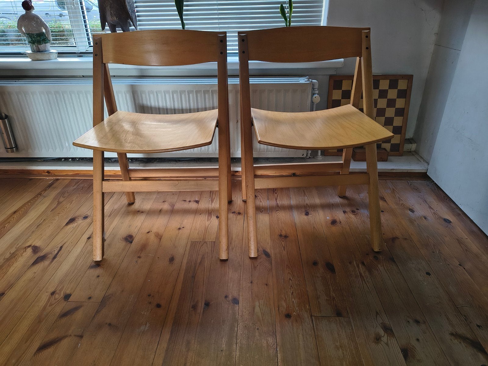Set van 2 vintage Hyllinge Møbler klapstoelen, Ophalen