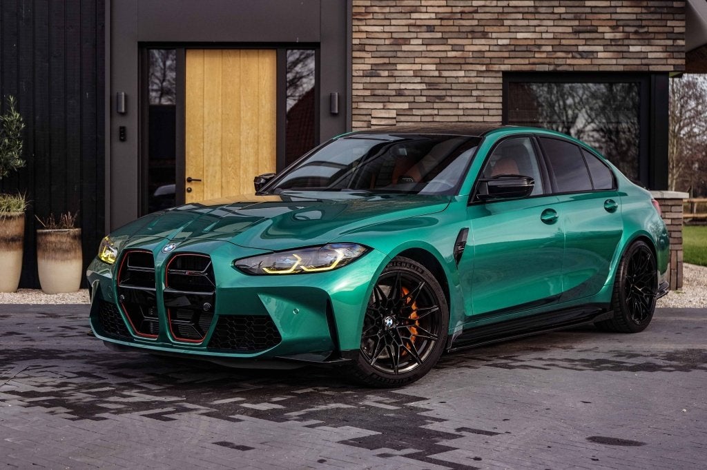 BMW 3 Serie M3 Competition 510PK Isle-of-man green, Auto's, Gebruikt, Euro 6, 2993 cc, Met garantie (alle)