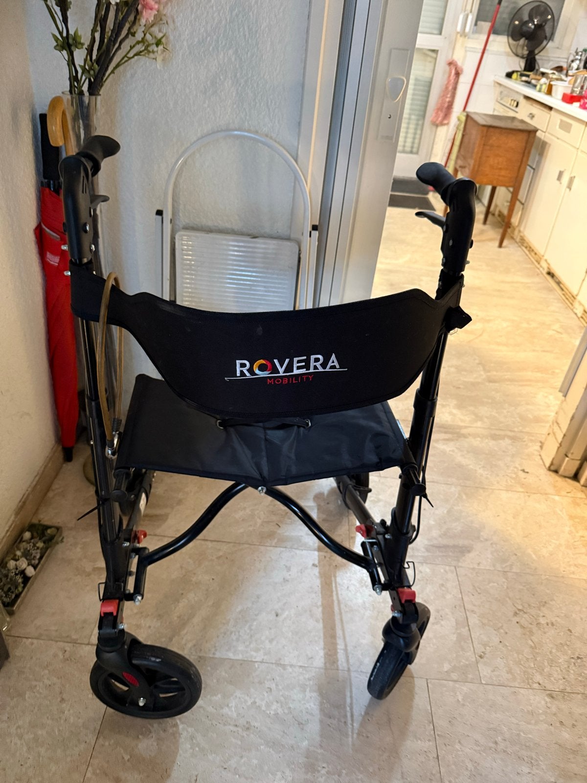 Rovera Mobility dubbel opvouwbare rollator 136 kg, Ophalen of Verzenden
