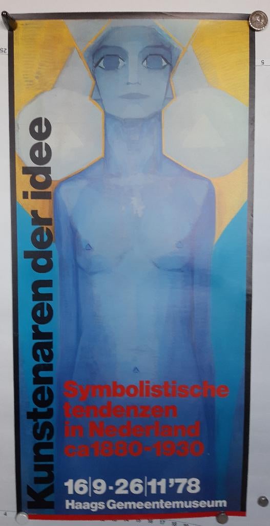 Originele poster Mondriaan Symbolisme Gem Mus, Verzenden, A1 t/m A3, Film en Tv, Rechthoekig Staand