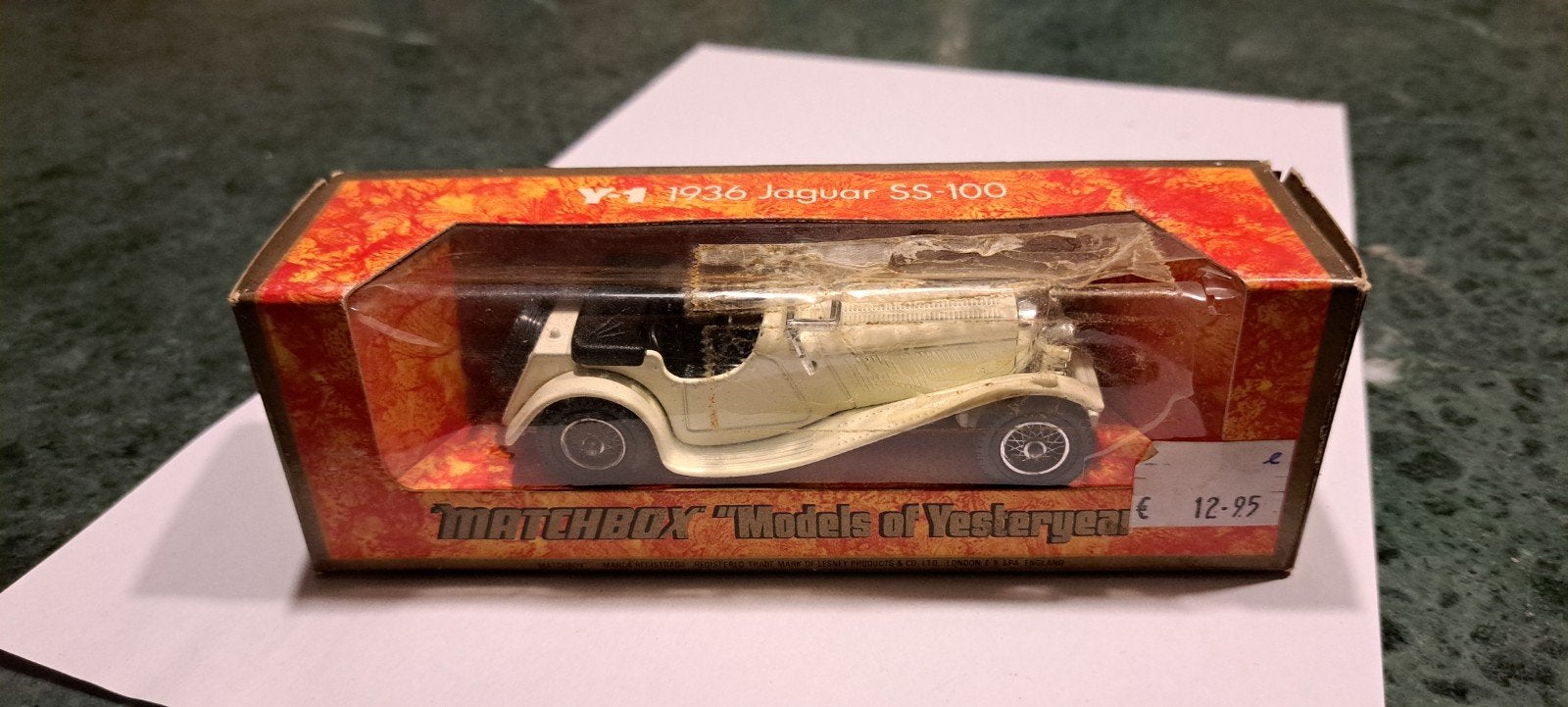 jaguar ss 100 1:43, Ophalen of Verzenden, Auto, Matchbox