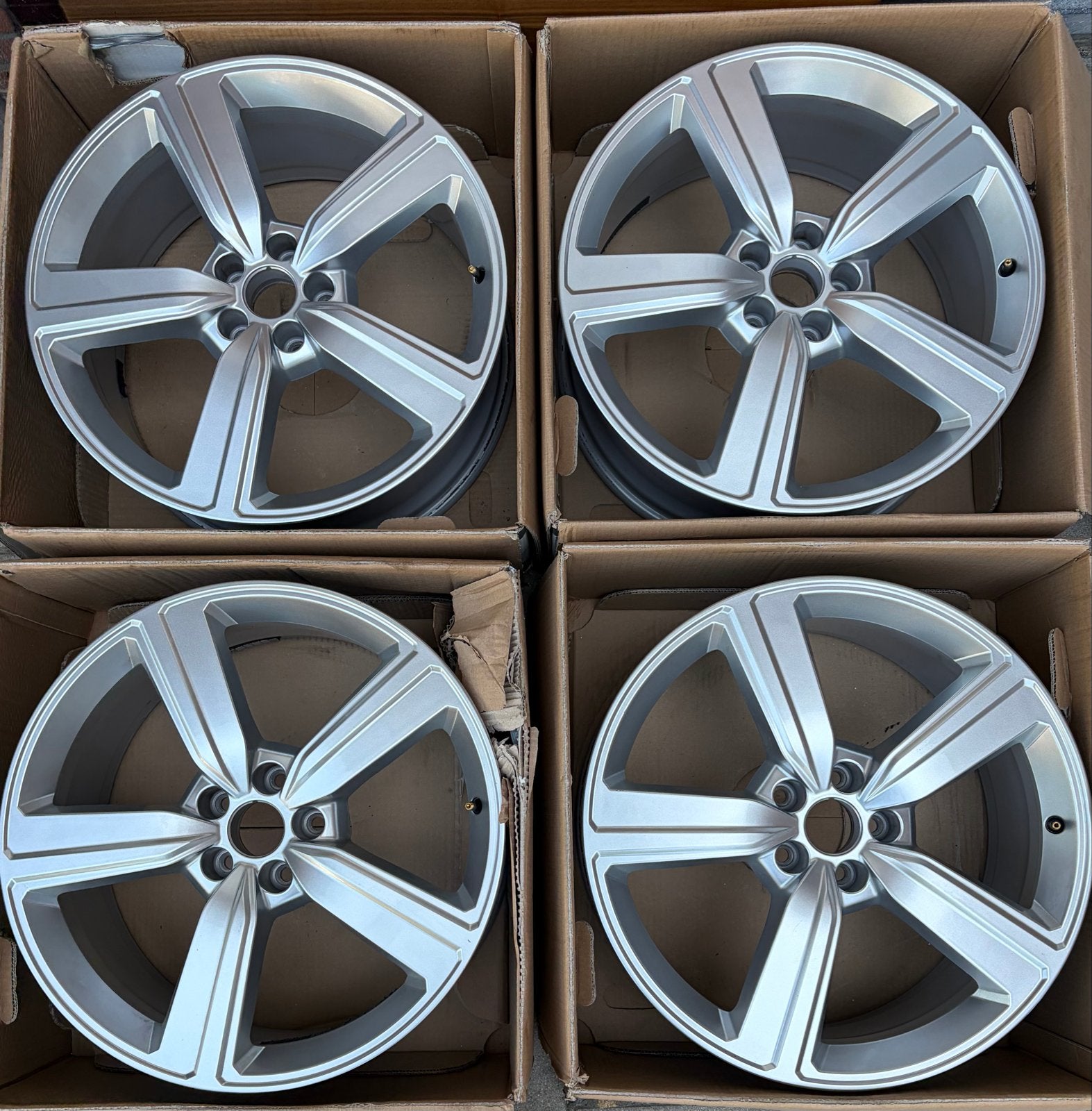 Bmw / Audi e-Tr / Q7 / Q8 originele aluminium Velgen 20 inch, Auto-onderdelen, Banden en Velgen, Ophalen, Gebruikt, 255 mm, Velg(en)