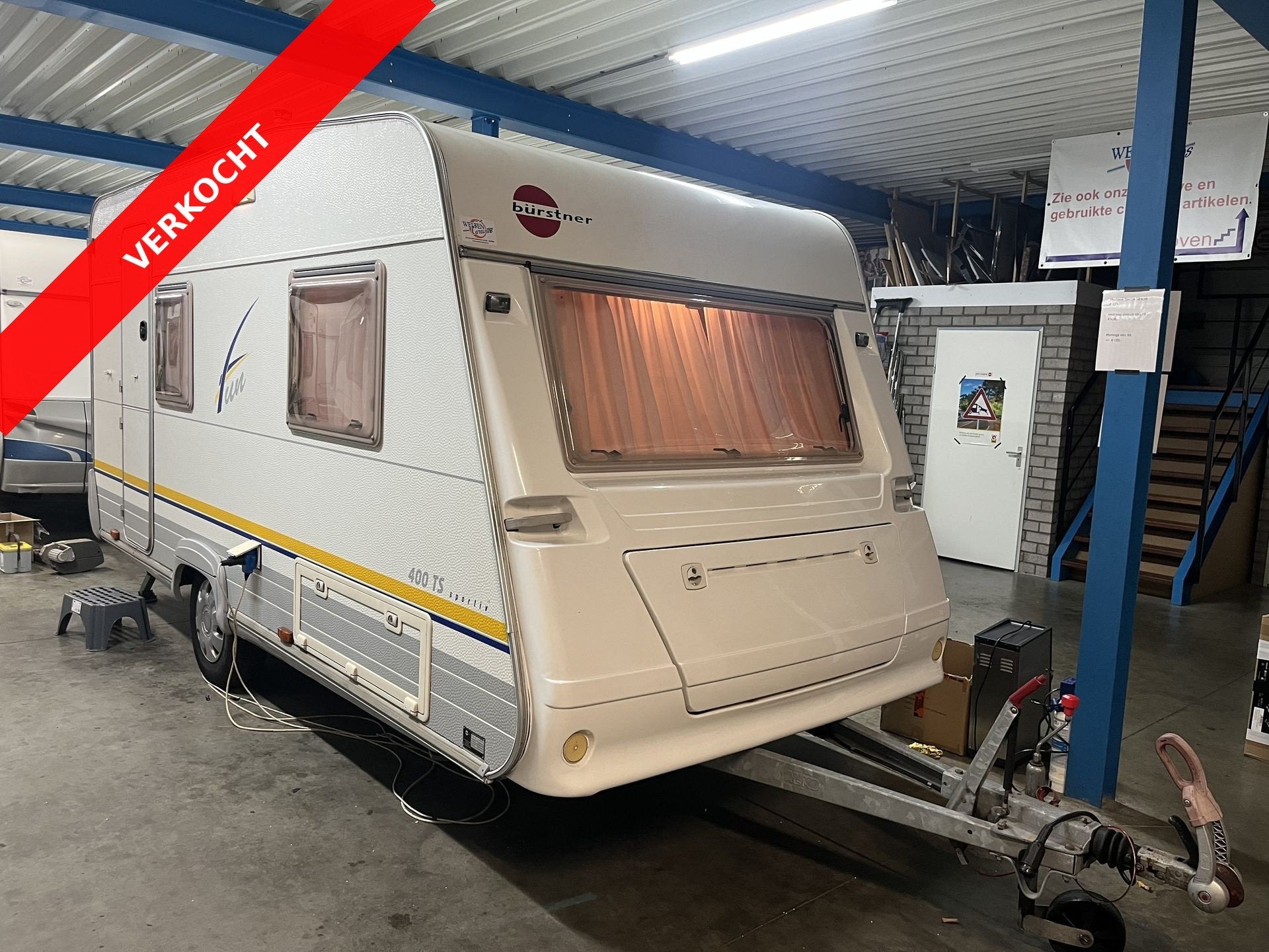 Bürstner 400 TS VERKOCHT (bj 2001), Bedrijf, 750 - 1000 kg, Bürstner, Schokbreker