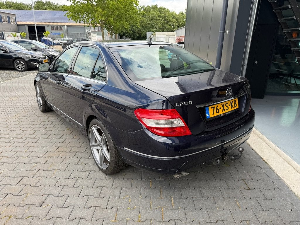 Mercedes-Benz C-klasse 200 CDI Elegance, Auto's, Mercedes-Benz, Automaat, Zwart, 4 cilinders, Blauw