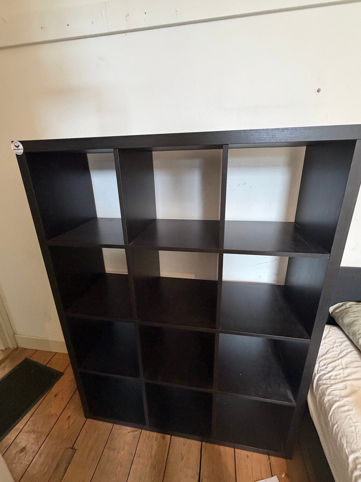 IKEA Kallax Kast - Zwartbruin - 12 vakken, Ophalen, Met plank(en), Gebruikt, 100 tot 150 cm