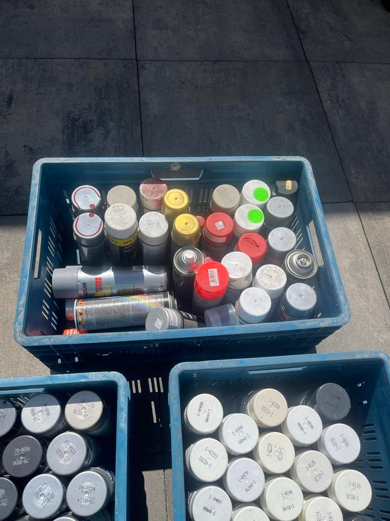Partij spuitbussen, Overige kleuren, Nieuw, Ophalen of Verzenden, 20 liter of meer