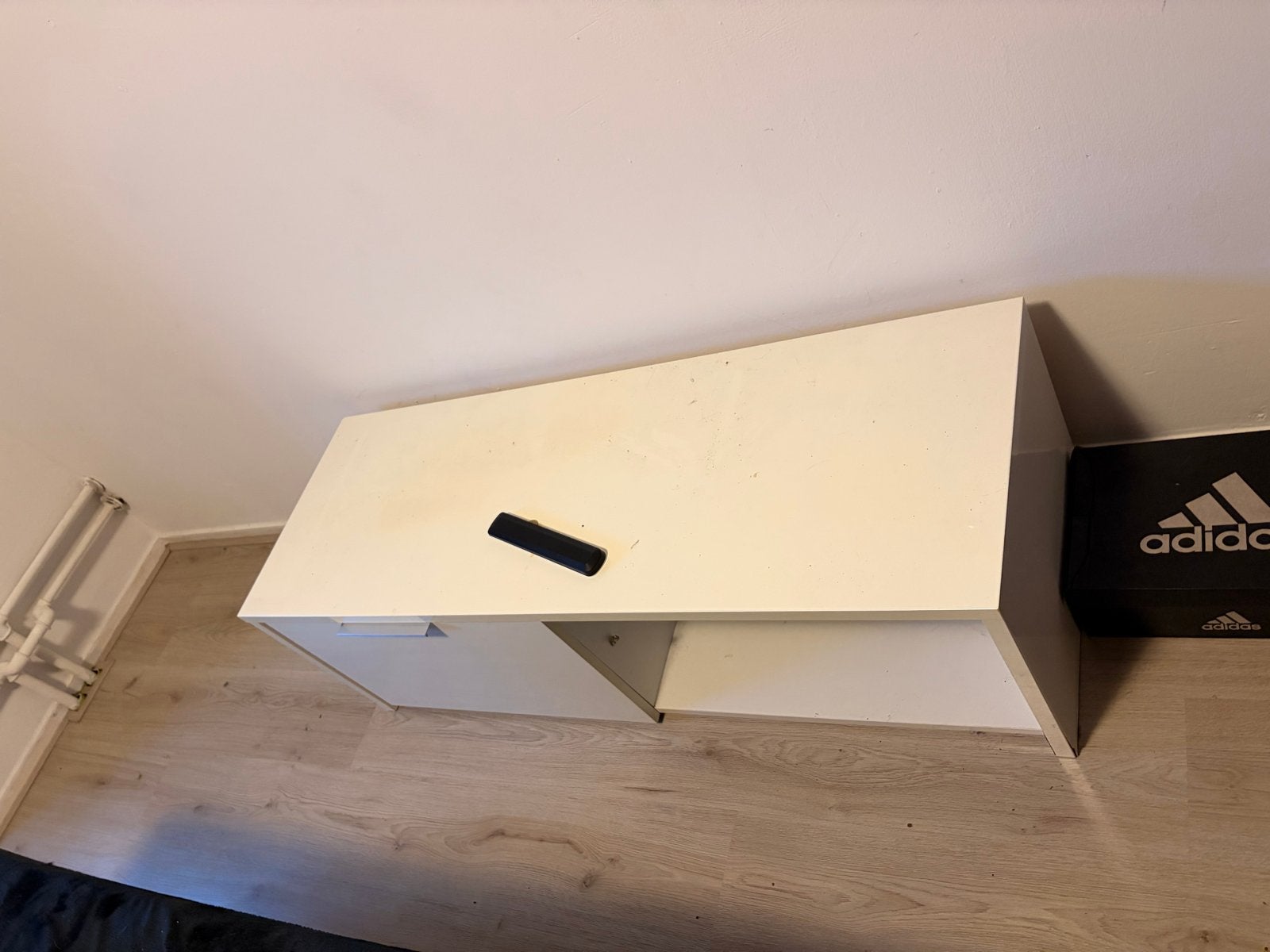 Hoogglans tv kast 122x42 cm, Ophalen, Gebruikt, 100 tot 150 cm, Minder dan 100 cm