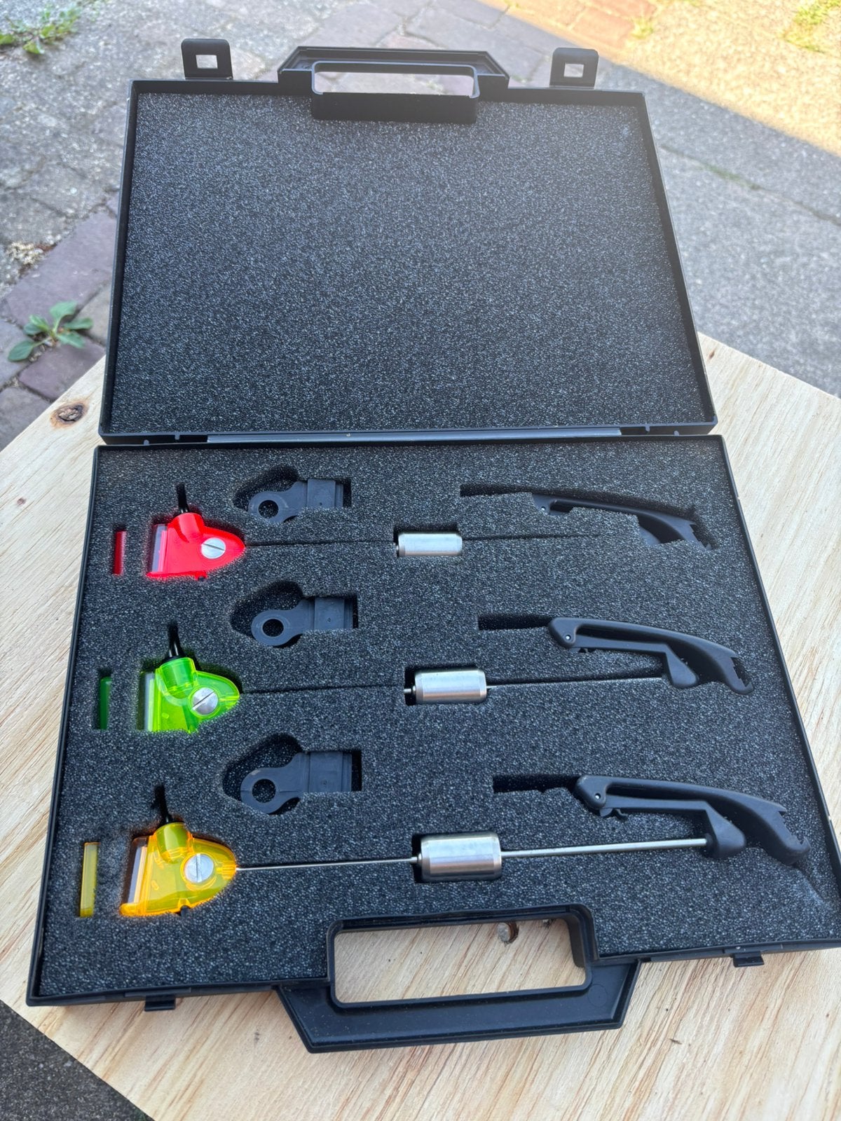 Vintage Fox Carp Swinger Presentation Set (3 Rod - MK1), Watersport en Boten, Hengelsport | Karpervissen, Ophalen, Zo goed als nieuw