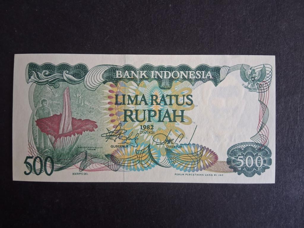 500 rupiah Indonesië unc 1982, Ophalen of Verzenden, Zuidoost-Azië, Los biljet