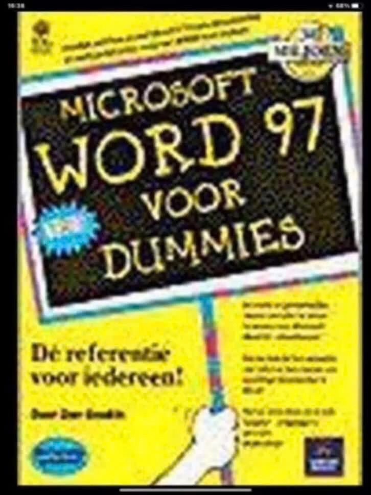 Microsoft Word 97 voor Dummies -De referentie voor iedereen!, Boeken, Gelezen, Software, Ophalen of Verzenden, Dan Gookin