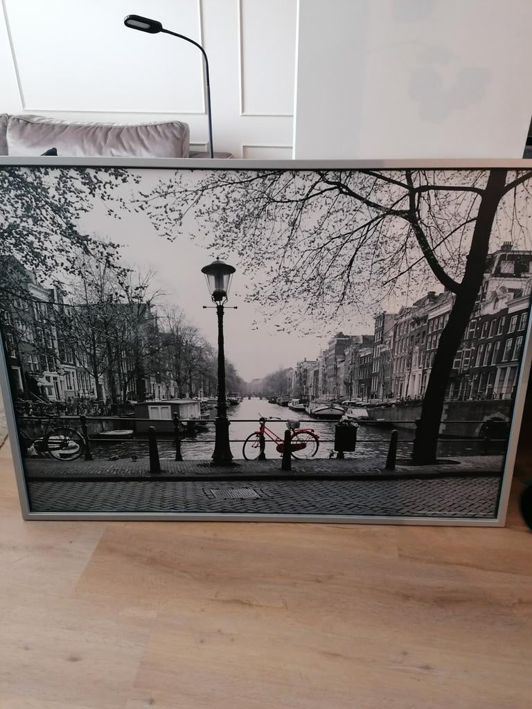 Schilderij ikea Amsterdam, Huis en Inrichting, Woonaccessoires | Schilderijen, Tekeningen en Foto's, Ophalen, 125 cm of meer, Zo goed als nieuw