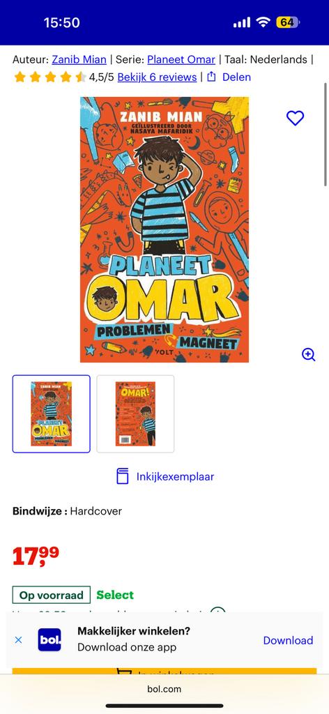 Omar boek nieuw !, Ophalen of Verzenden, Nieuw