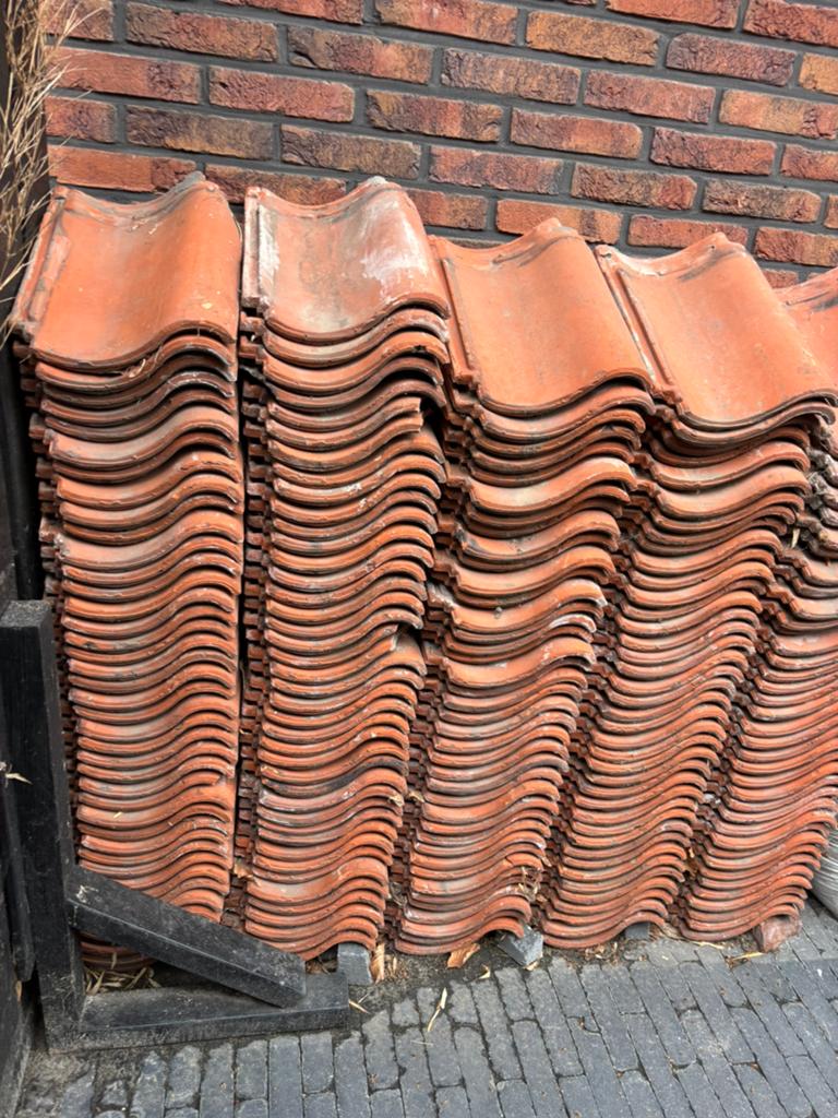 Gebruikte Dakpannen Rood (Wipstrik Zwolle), Ophalen, Steen of Klei, Zo goed als nieuw, 15 m² of meer