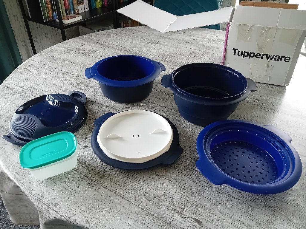 Tupperware Micro Urban Family Stomer NIEUW, Huis en Inrichting, Ophalen of Verzenden, Nieuw, Blauw, Overige typen