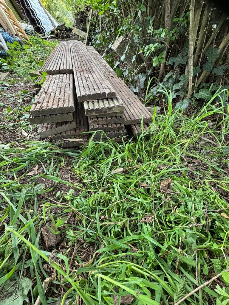 Hardhout planken, Ophalen, Zo goed als nieuw, Hout