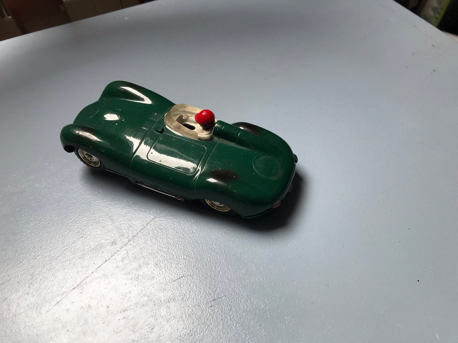 Vintage Scalextric Raceauto - Groen, Overige merken, Gebruikt, Onderdelen, Ophalen of Verzenden