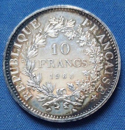 Frankrijk 10 francs 1966 Km 932, Verzenden, Frankrijk, Losse munt, Zilver