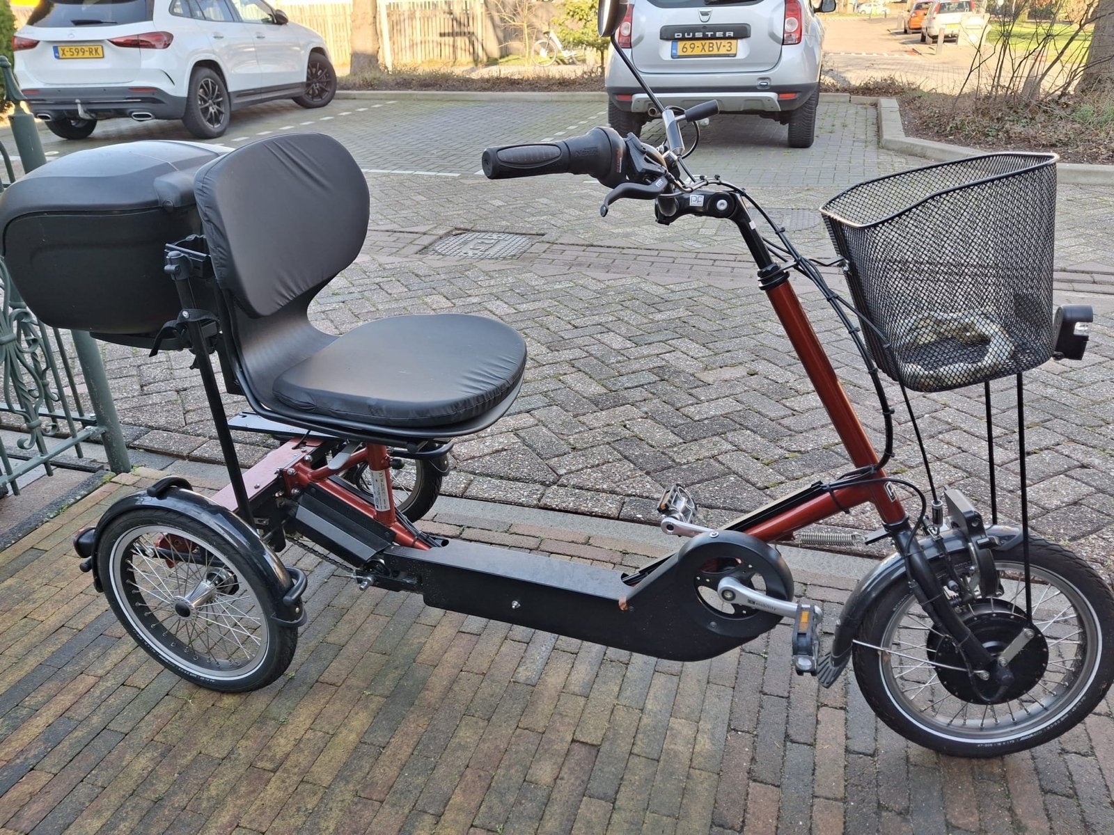 Electrische driewielfiets driewieler, Ophalen, Zo goed als nieuw, Velgrem