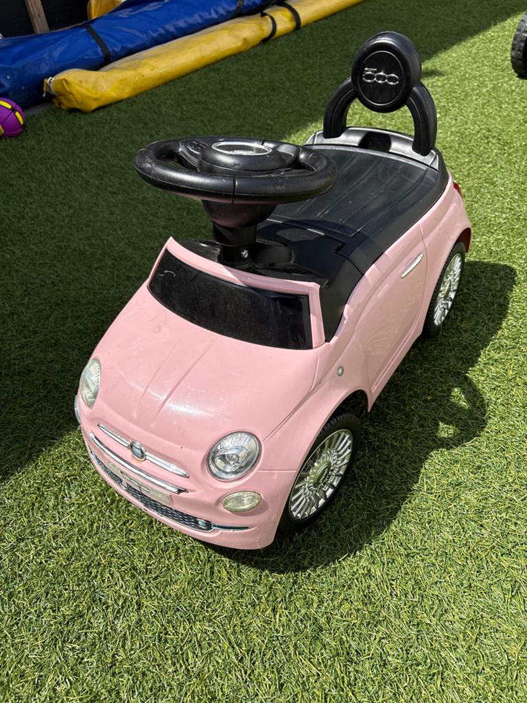 Roze Fiat 500 Loopwagentje voor Kinderen, Ophalen, Gebruikt, Loopvoertuig