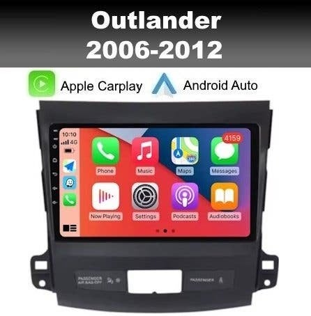 Mitsubishi Outlander 06-12 android auto apple carplay radio, Auto diversen, Ophalen of Verzenden, Nieuw